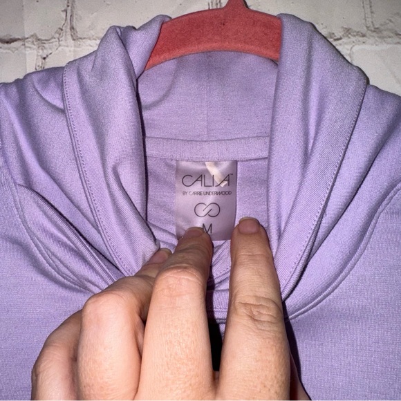 CALIA Oasis Ombre Mock Neck Long Sleeve Top, Size M - Picture 6 of 9